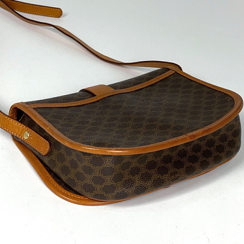 Celine Macadam Pattern Canvas Diagonal Shoulder B… - image 2